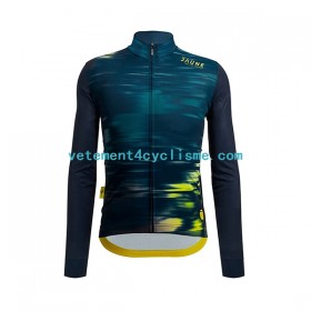Homme Maillot vélo Manches Longues 2022 Tour de France JAUNE N001
